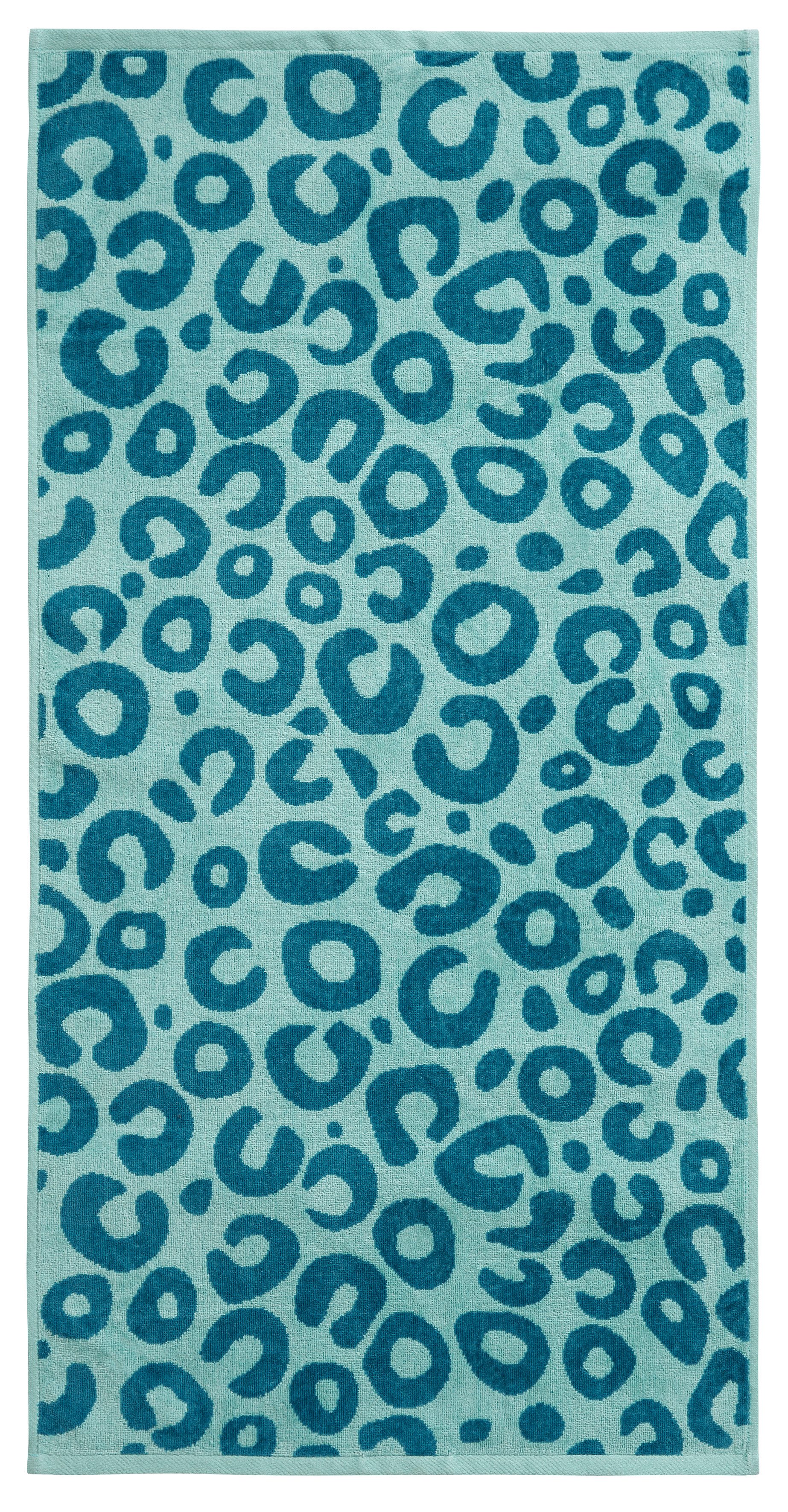 OTTO home Handtuch Set Anna Leopardenmuster, 4-tlg Handtuch-Set, 50x100cm, 100% Baumwolle, Frottiervelours (Set, 4-St), Handtücher, weich, saugstark, modern, Leo, Animal Print