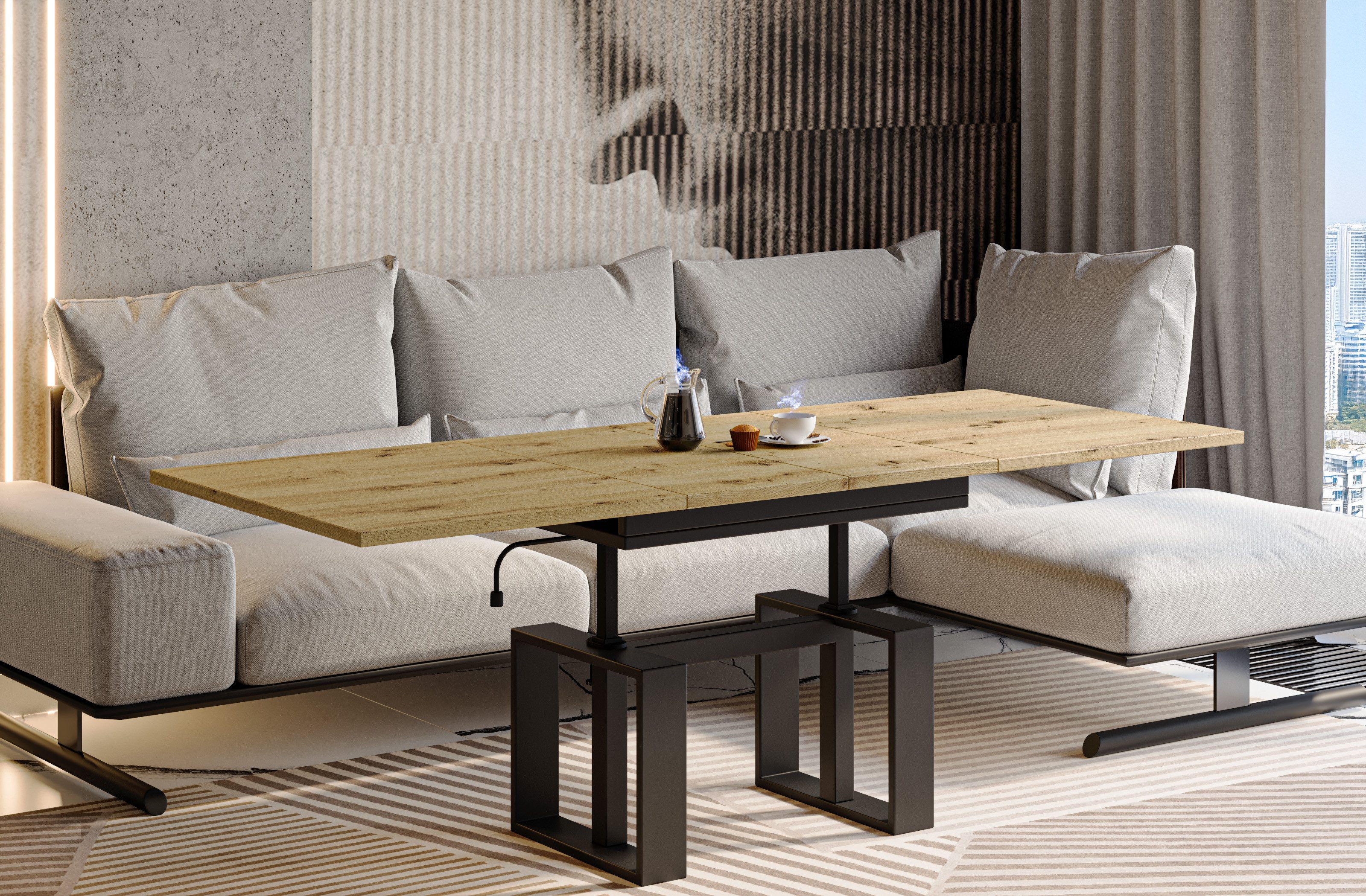 Endo-Moebel Couchtisch Empoli - ausziehbar 110-170cm günstig online kaufen