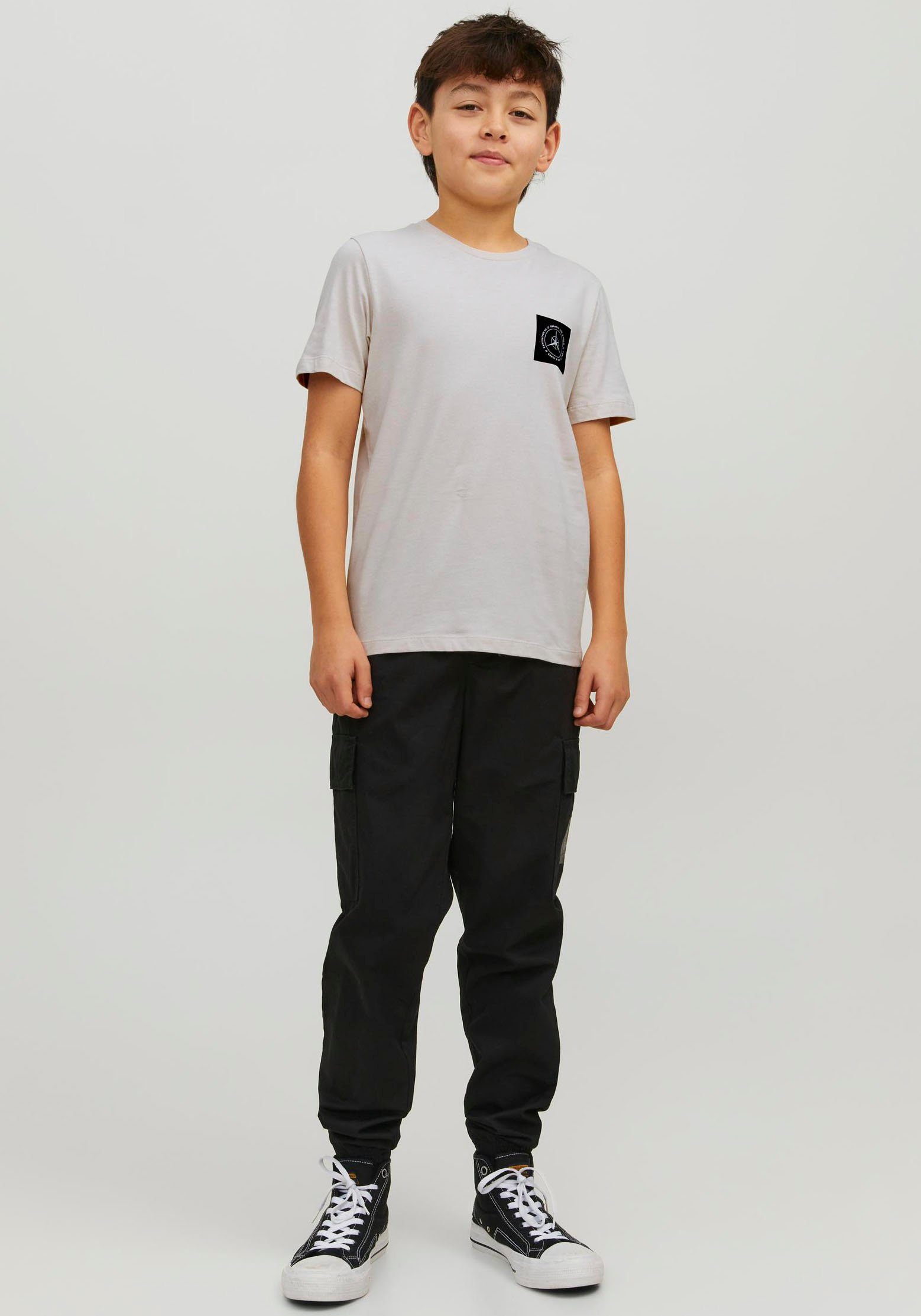 Jack & Jones Junior JCOFILO SS SN CREW Moonbeam TEE JNR NECK T-Shirt