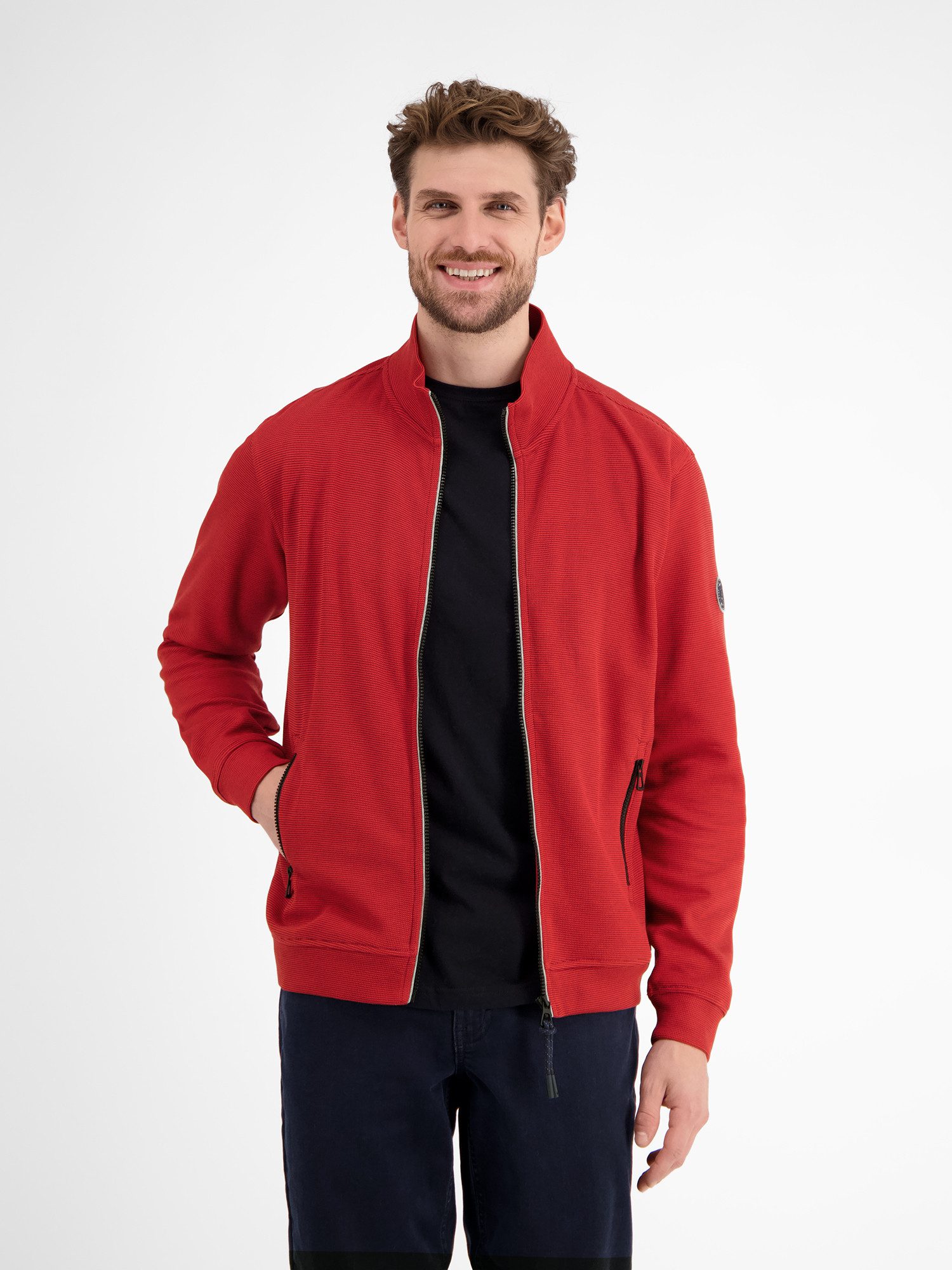 LERROS Sweatjacke "LERROS Unifarbene Sweatjacke für Herren" günstig online kaufen