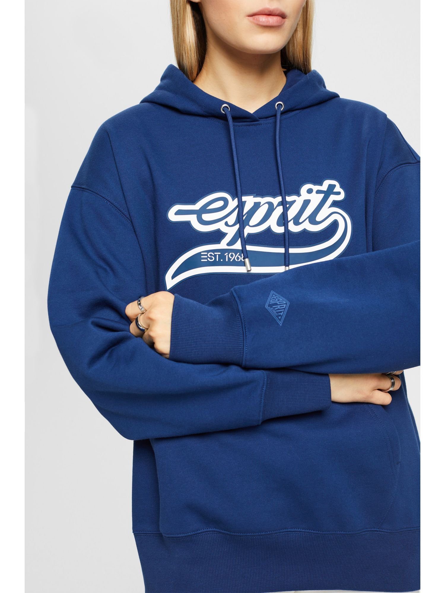 Logo-Hoodie Fleece aus Sweatshirt (1-tlg) INK Esprit
