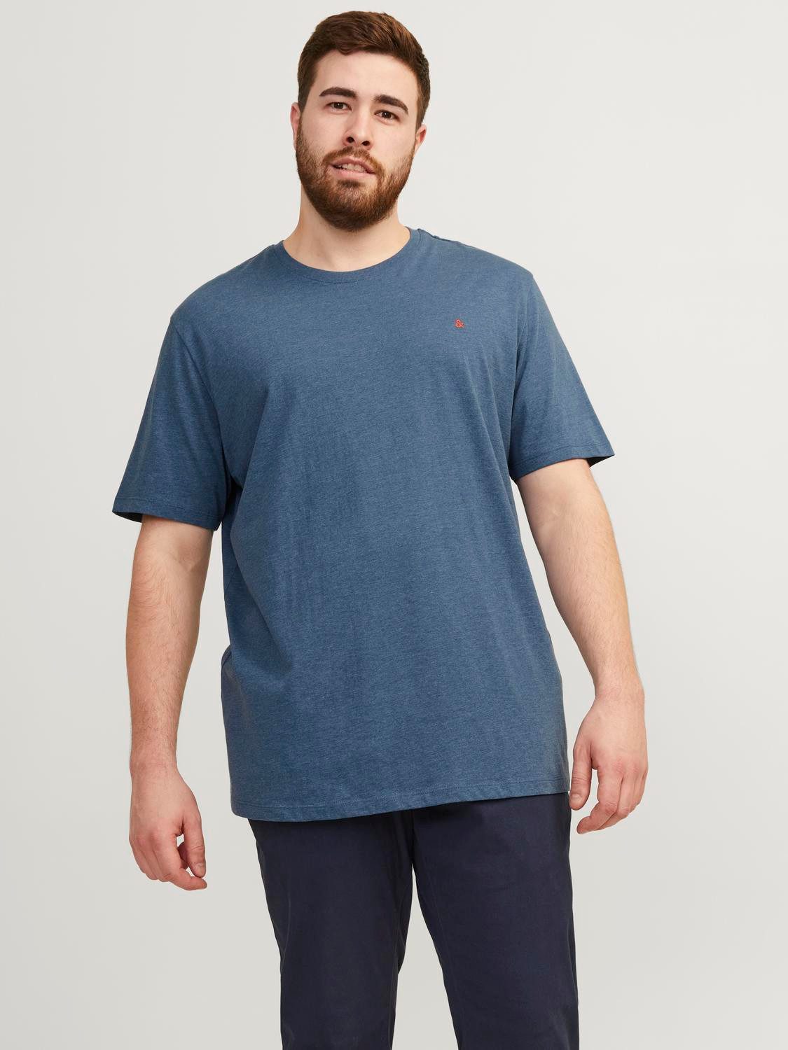 Jack & Jones PlusSize T-Shirt JJEPAULOS TEE SS CREW NECK NOOS PLS mit Logo günstig online kaufen