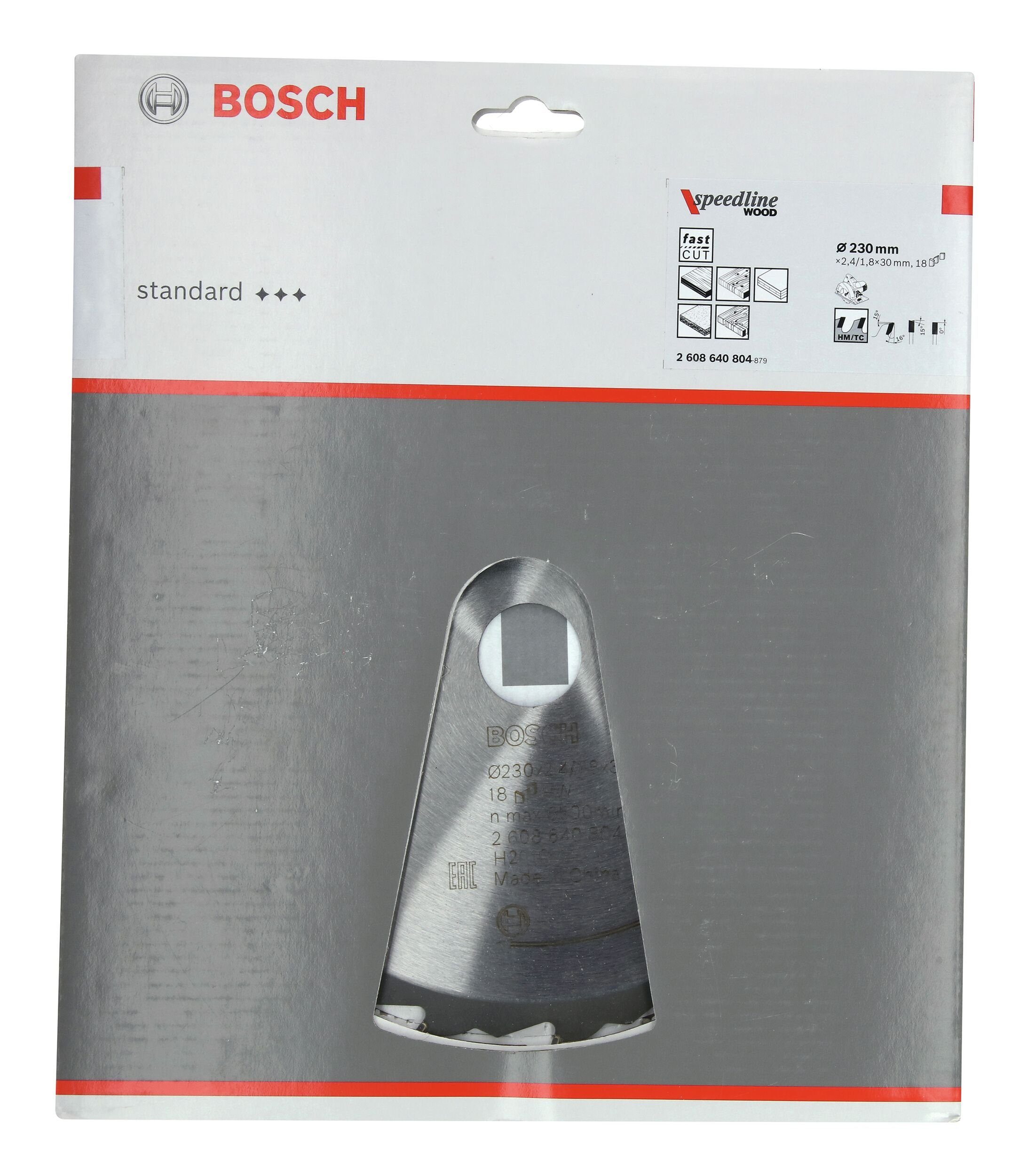 30 2,4 - BOSCH 18Z mm x 230 Speedline Wood Kreissägeblatt, x