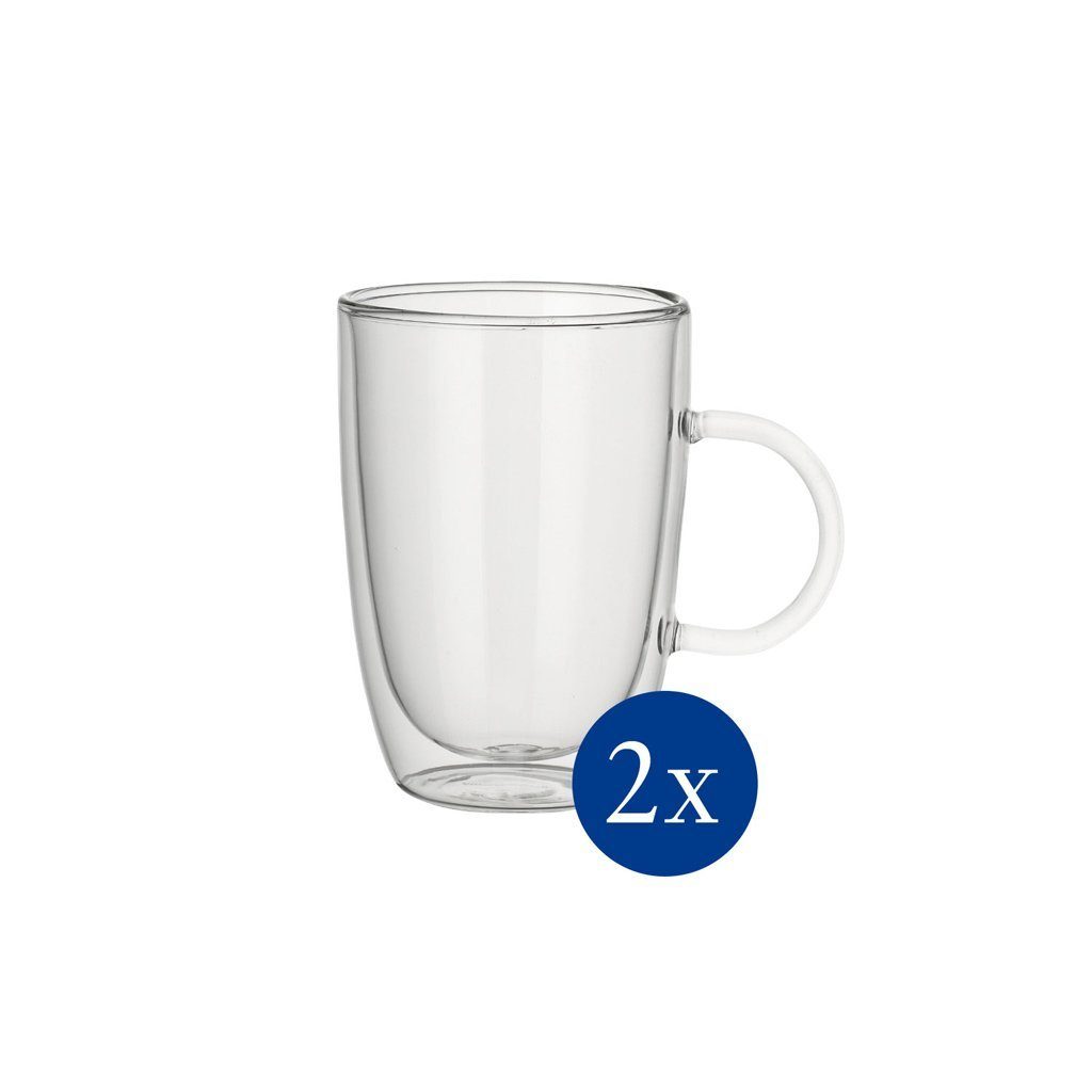 Villeroy & Boch Teeglas Artesano Hot&Cold Beverages Tasse, 390 ml, 2 Stück, Glas