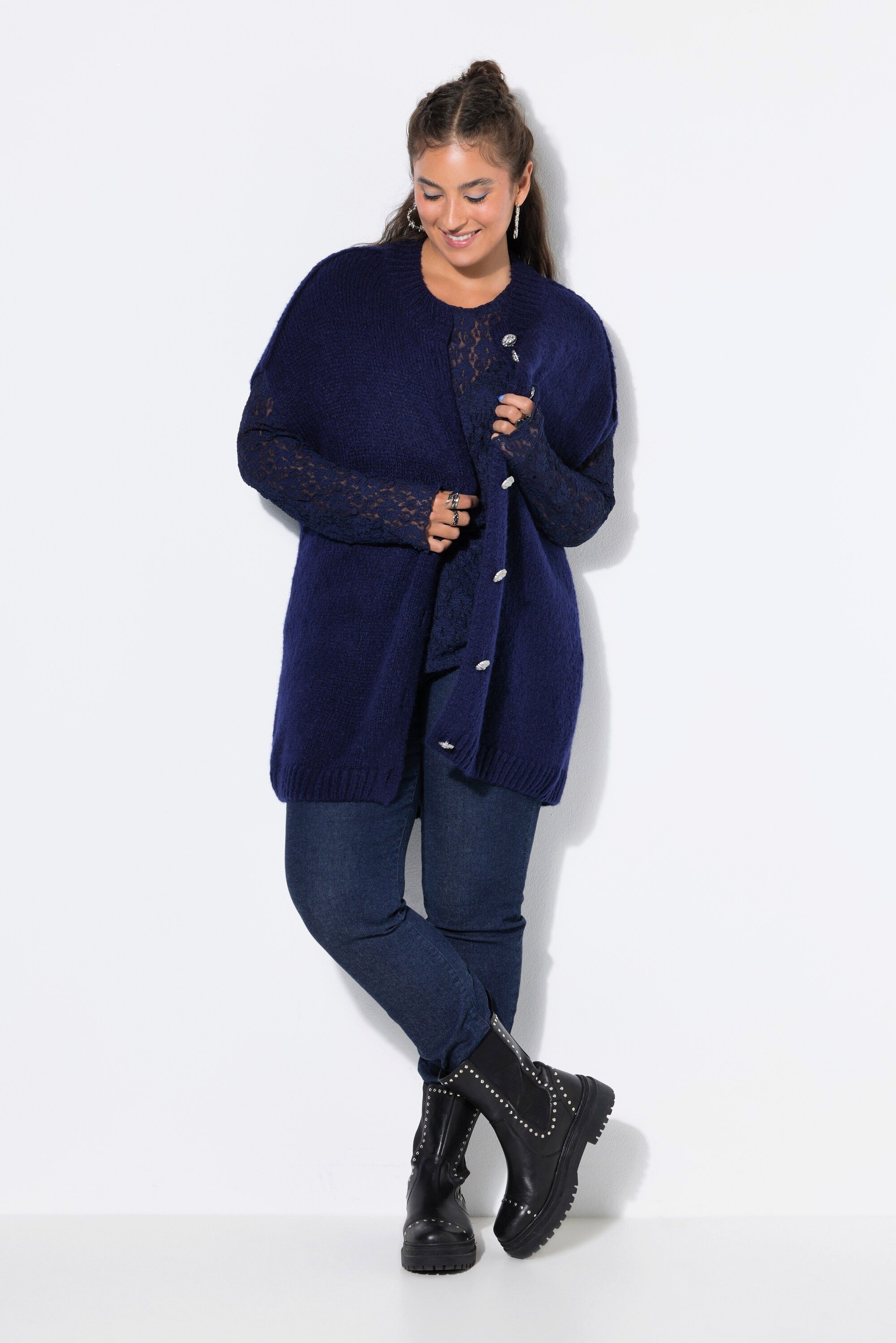Studio Untold Strickjacke Strickweste oversized extra weich