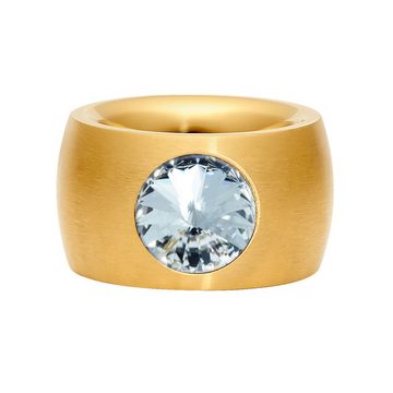 Heideman Fingerring Coma 14 Gold (Ring, 1-tlg., inkl. Geschenkverpackung), Damenring mit Stein weiss oder farbig