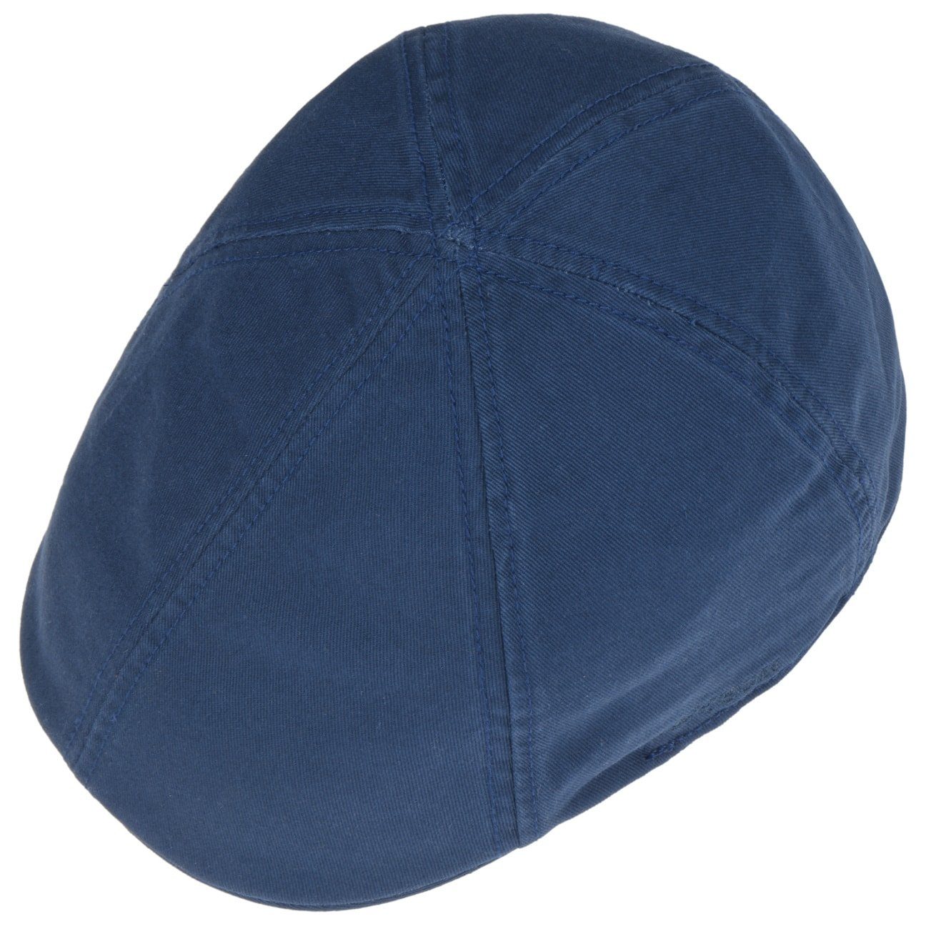 Stetson Flat Cap Schirm blau (1-St) Schirmmütze mit