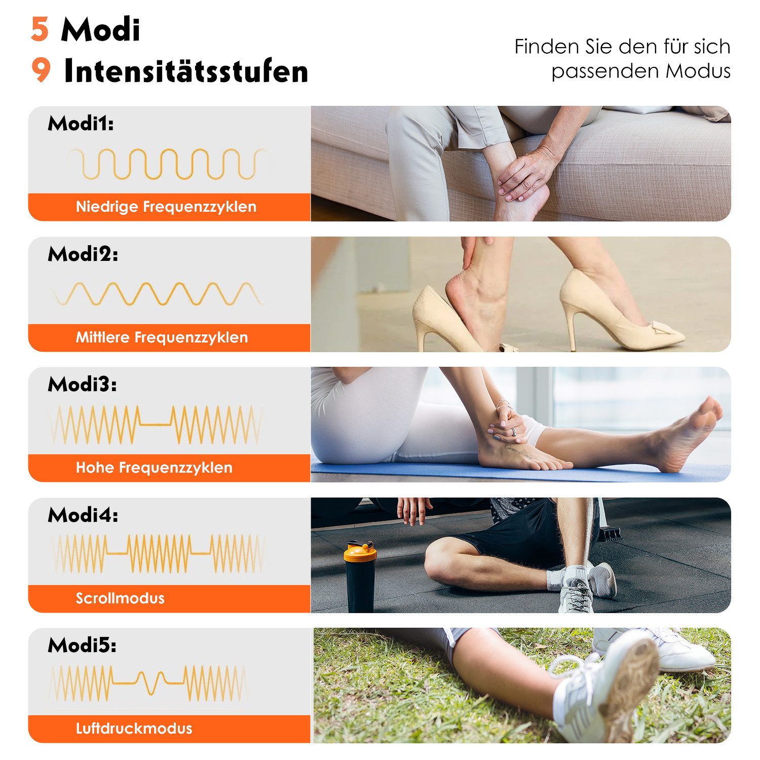 oyajia Shiatsu-Fußmassagegerät Fußmassage, Airbagmassage, heiße Kompresse, professionelle Fußpflege, Intelligentes Massagegerät, tiefe Knetmassage, Fernbedienung, LCD