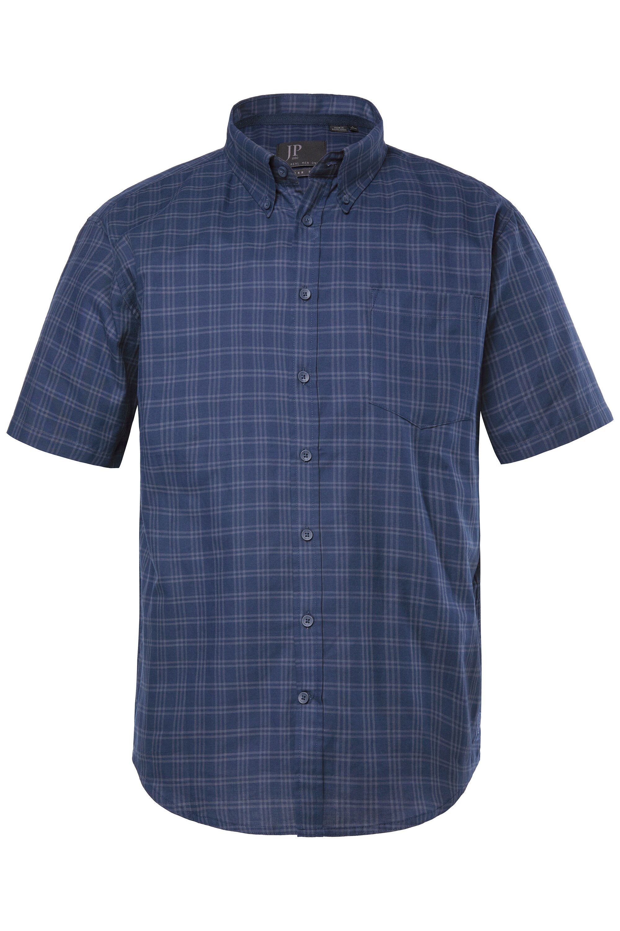 JP1880 Kurzarmhemd Karohemd Halbarm Buttondown-Kragen Modern Fit