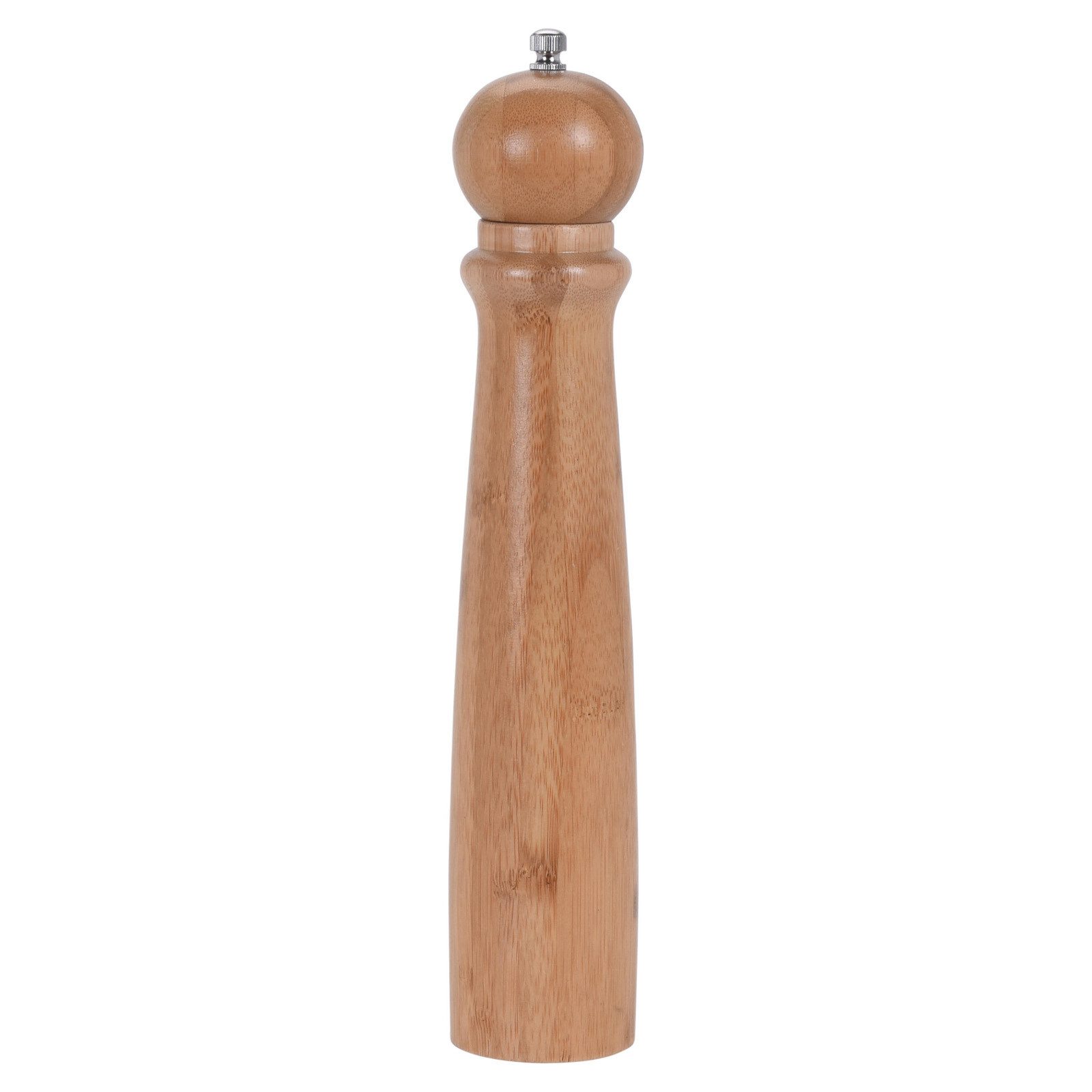 HAC24 Salz-/Pfeffermühle XXL Pfeffermühle Salzmühle Gewürzmühle aus Bambus-Holz manuell, (1 Stück), 31 x 6 cm, Keramikmahlwerk