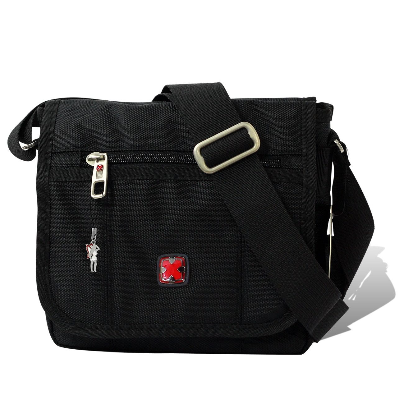 Schultertasche Travel N Meet Umhängetasche schwarz