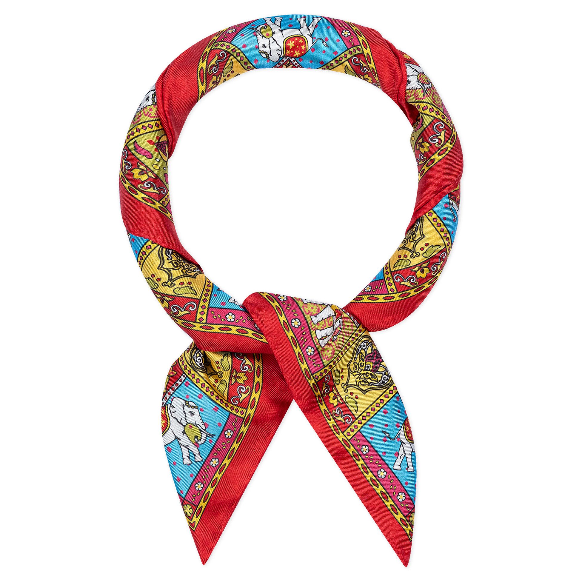 Roeckl Nickituch LUCKY ELEPHANT, Nicki Seidentuch mit Elefanten Print günstig online kaufen