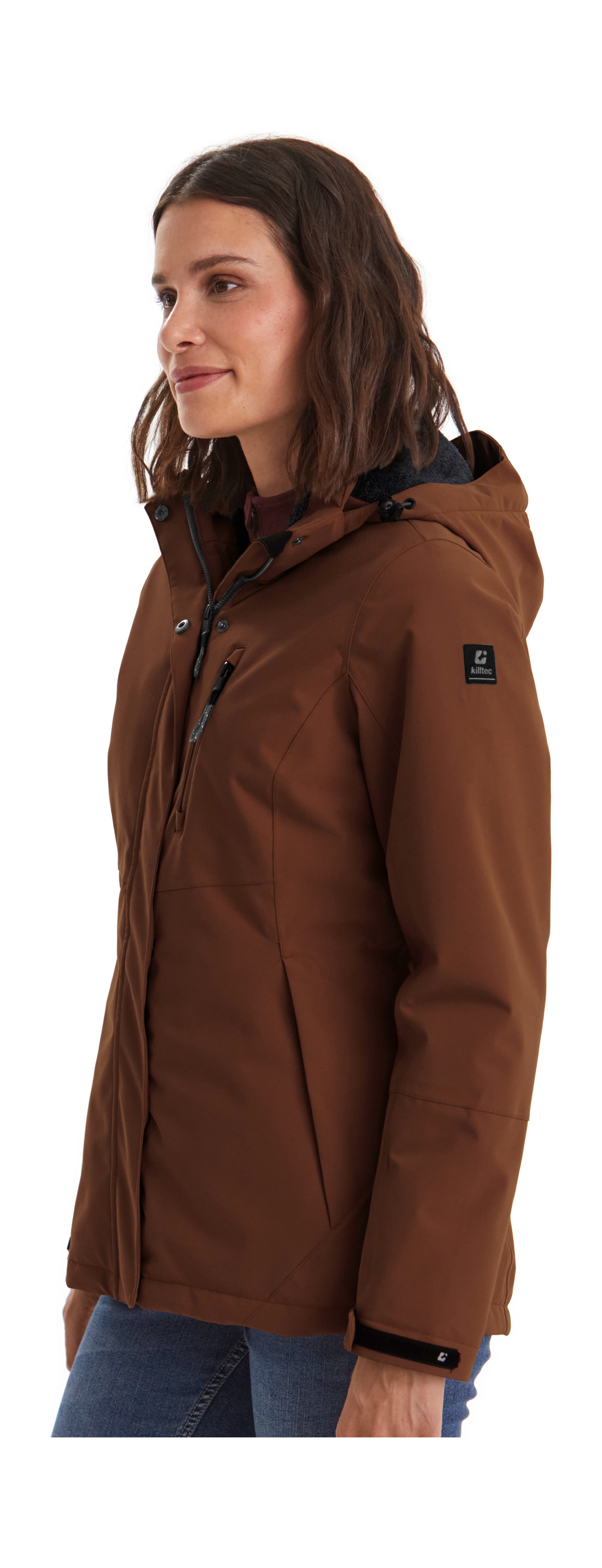 Killtec Outdoorjacke KOW 140 WMN JCKT Wasserdichte Damenjacke, atmungsaktiv, abnehmbare Kapuze