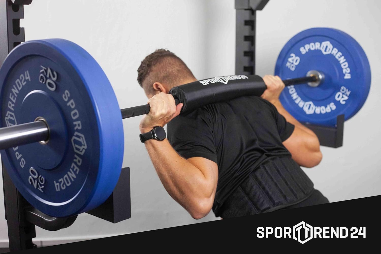 Sporttrend 24 Hantelscheiben Bumper Plate 2 x 5kg Gewichtsscheibe, Aufnahme