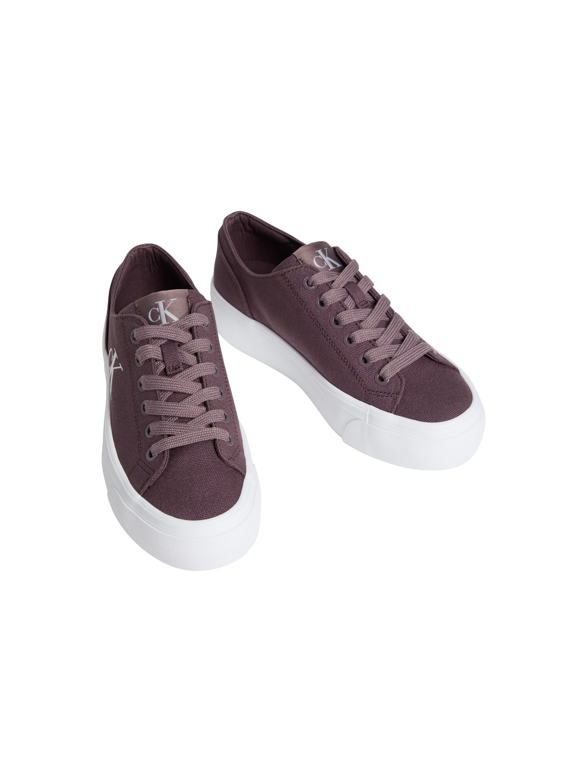 Calvin Klein Jeans VULC FLATFORM LOW CV MG Plateausneaker Schnürschuh, Freizeitschuh, Halbschuh mit seitlichem Logo – Bild 4 von 4