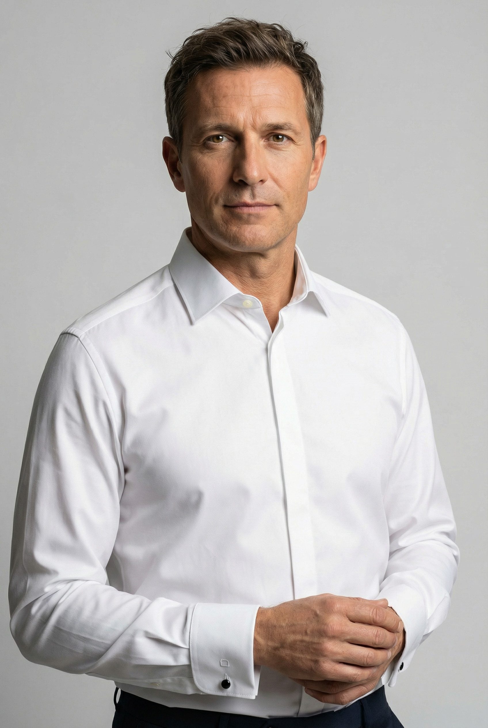 OLYMP Smokinghemd Level Five body fit Umschlagmanschetten,verdeckte Knopfleiste