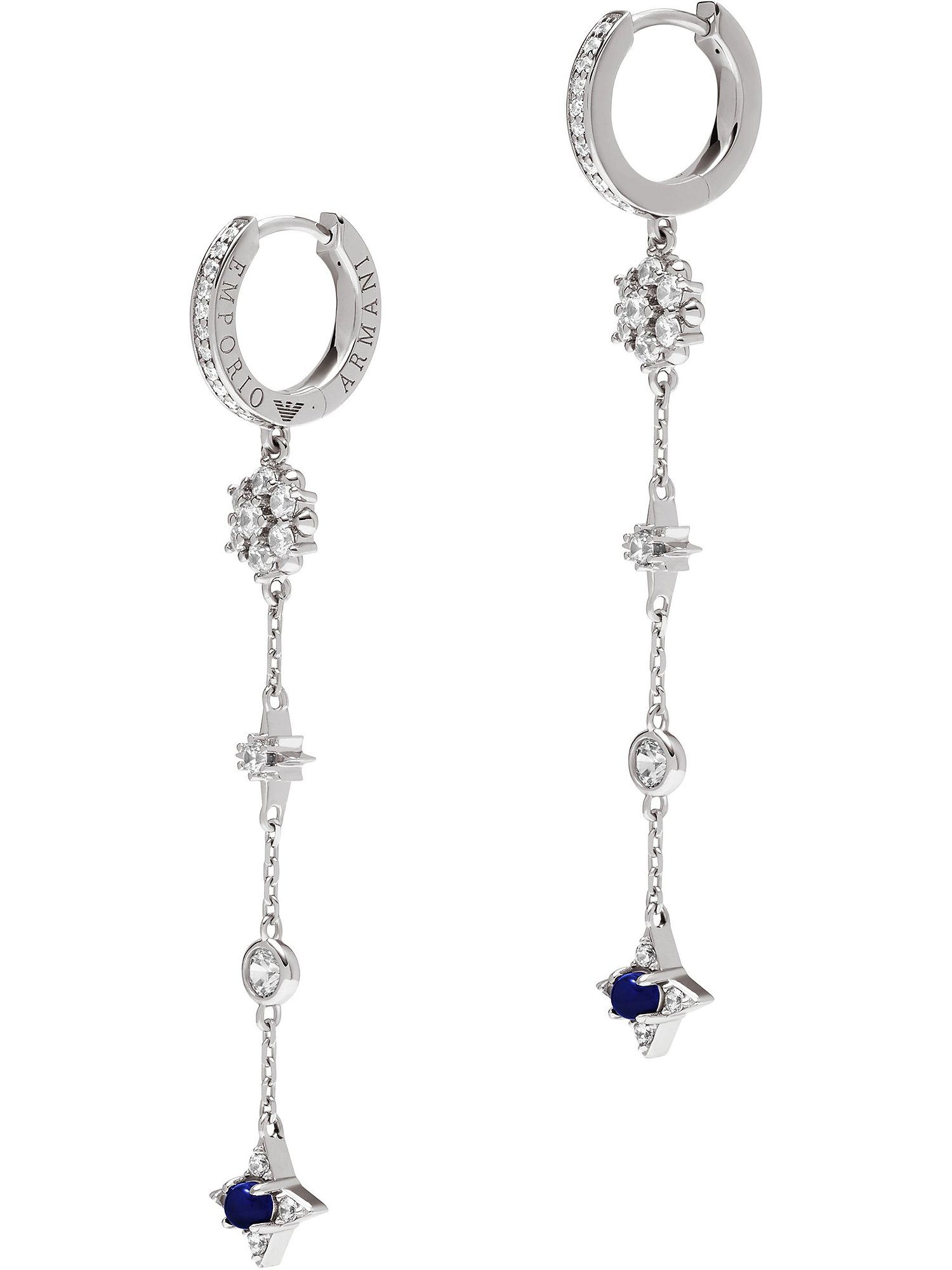 Emporio Armani Paar Ohrhänger silberfar...