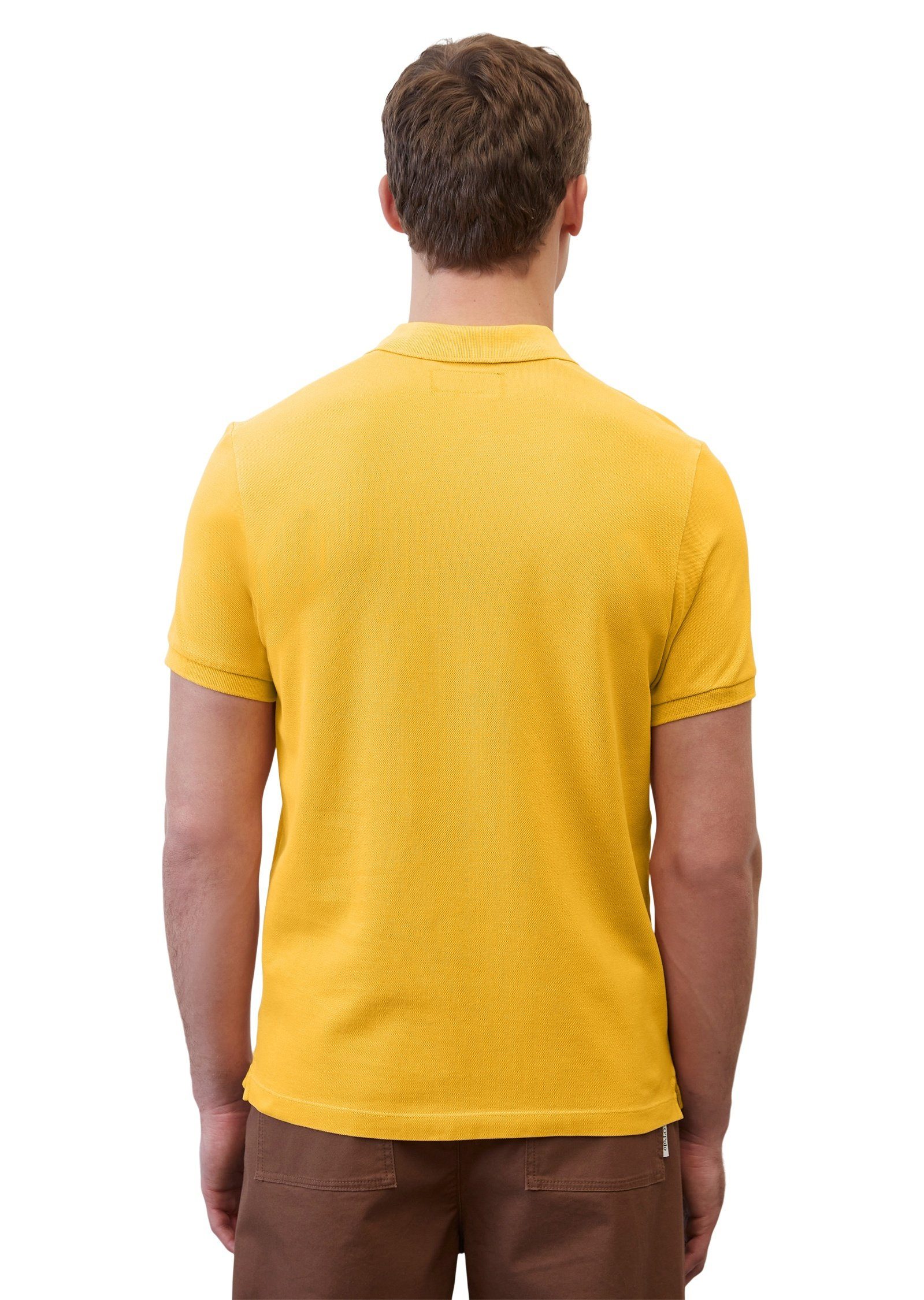 Marc O'Polo orange Cotton-Stretch Organic aus Poloshirt