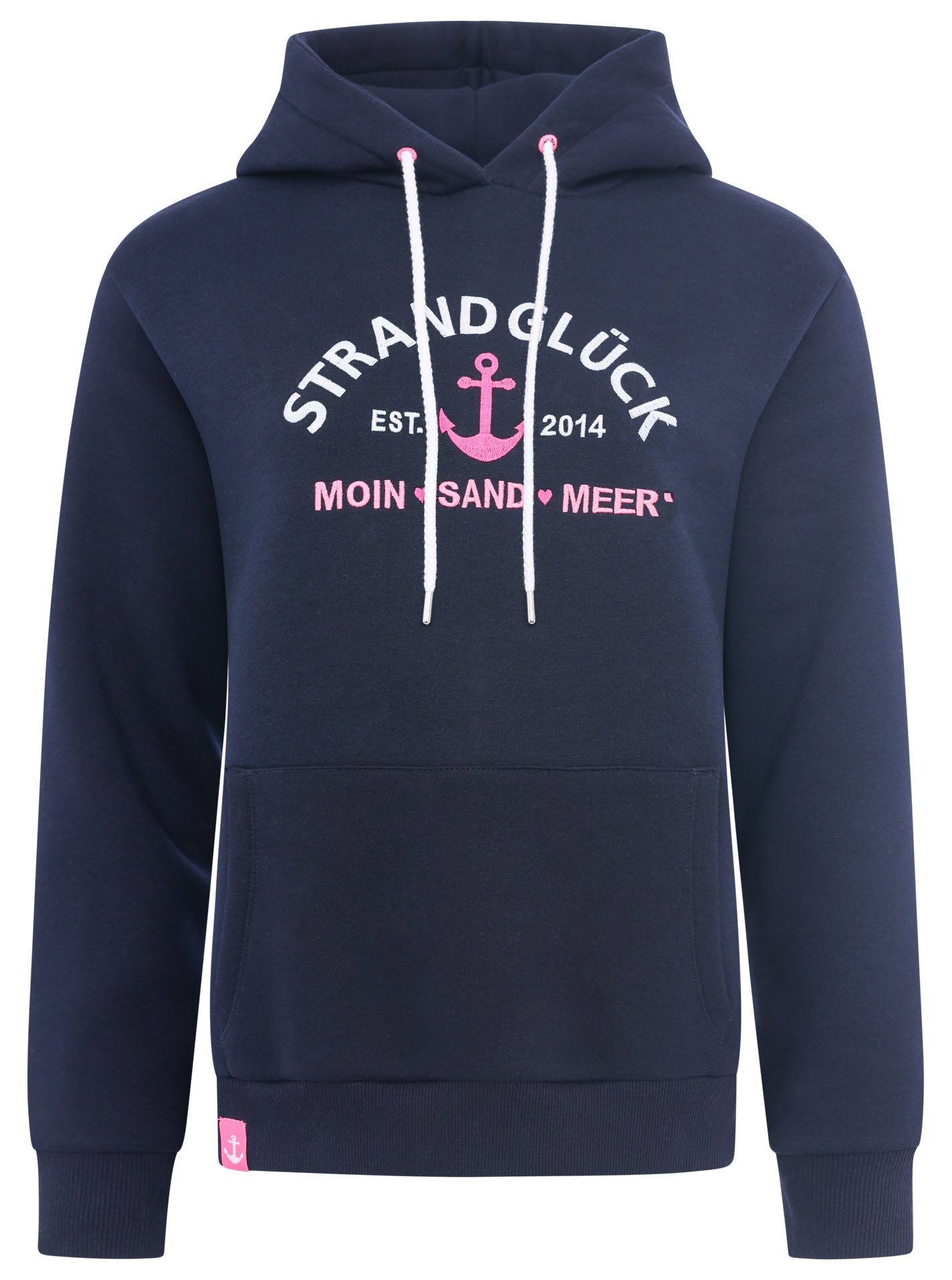 Zwillingsherz Hoodie "Moin Strandglück" Fronttaschen, innen mit Fleece, Kap günstig online kaufen