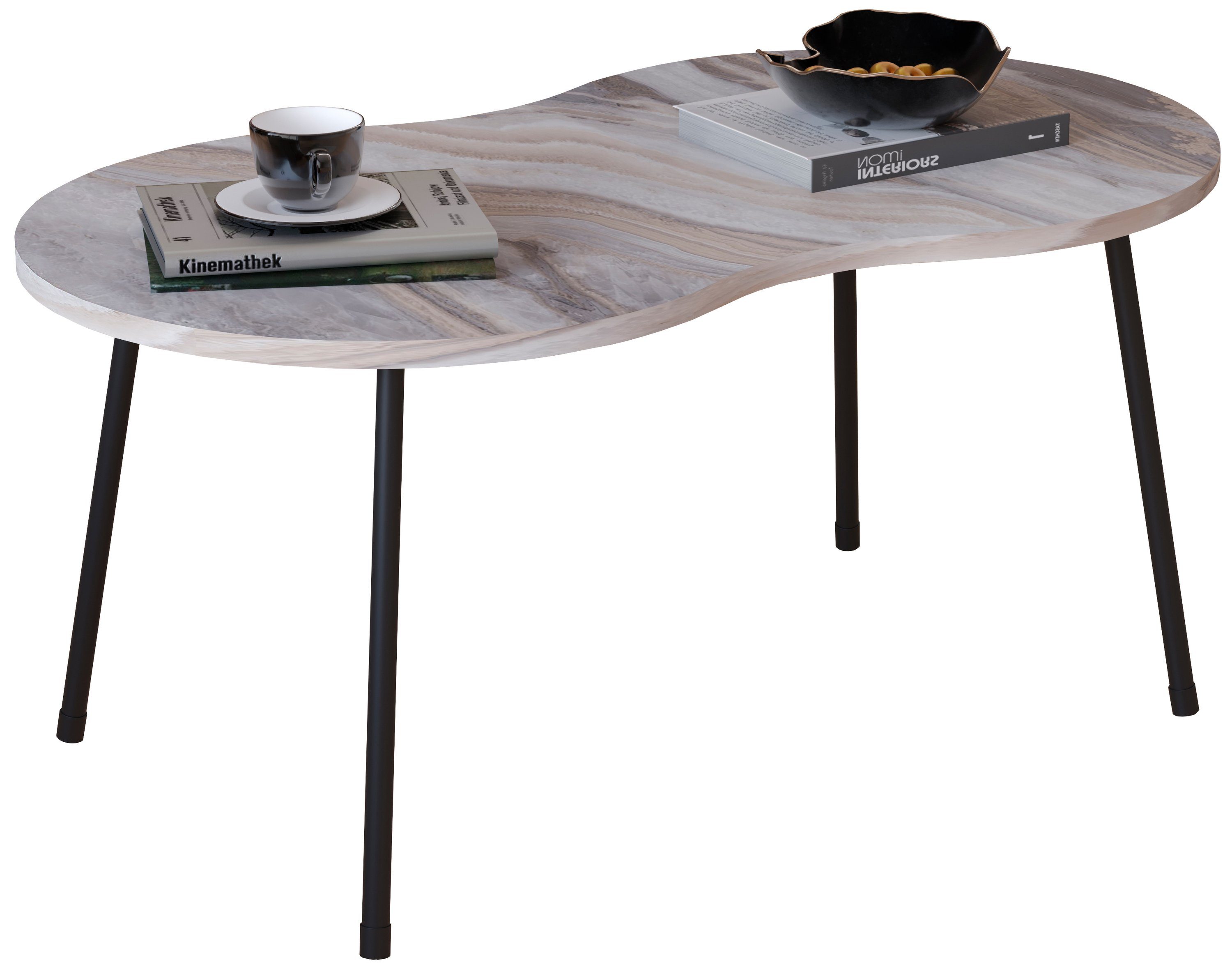 VCM Couchtisch Holz Sofatisch Couchtisch Marmor günstig online kaufen