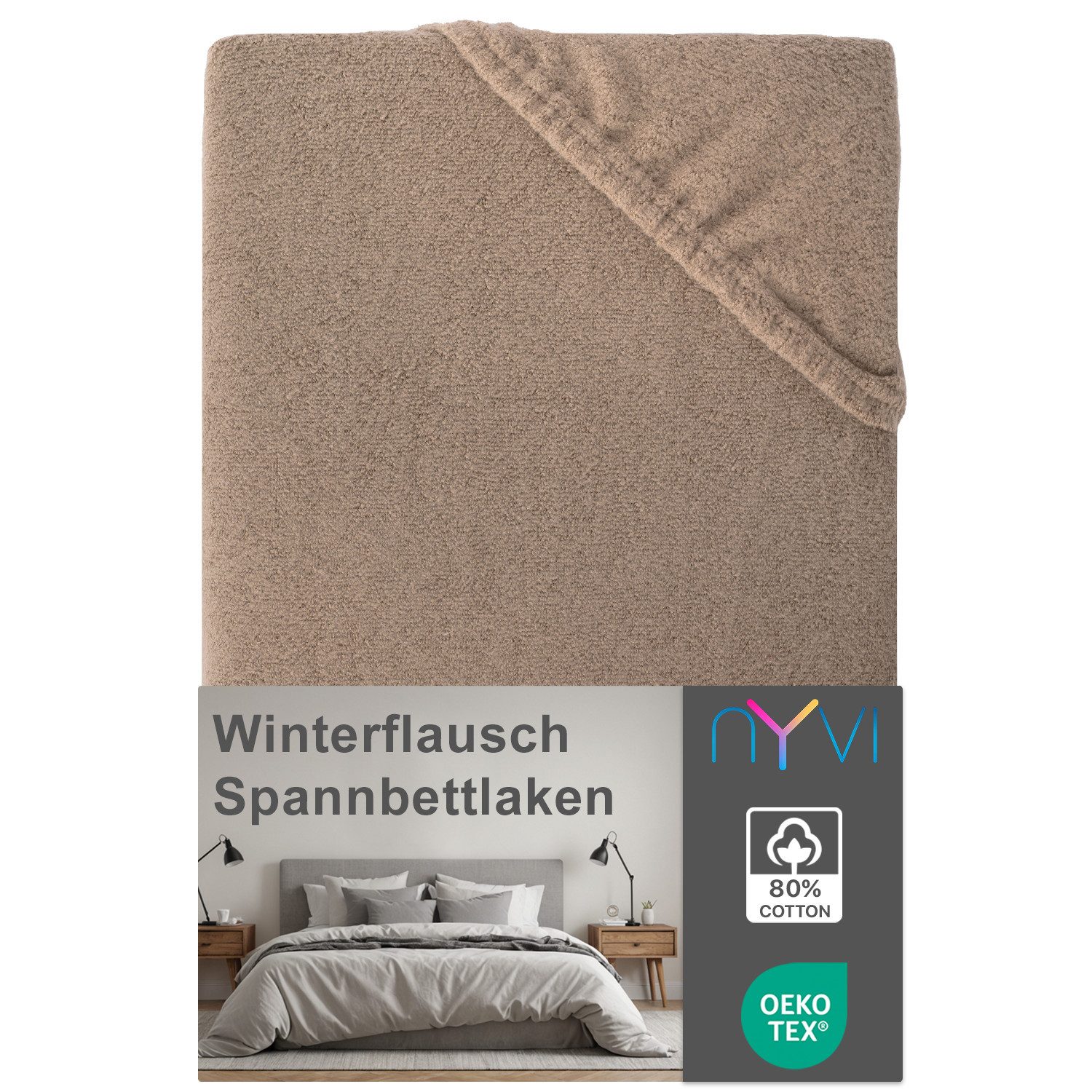 NYVI Spannbettlaken Spannbettlaken DreamScience Winterflausch für günstig online kaufen