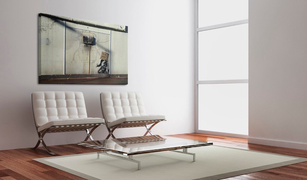 Artgeist Wandbild Roboter (Banksy)