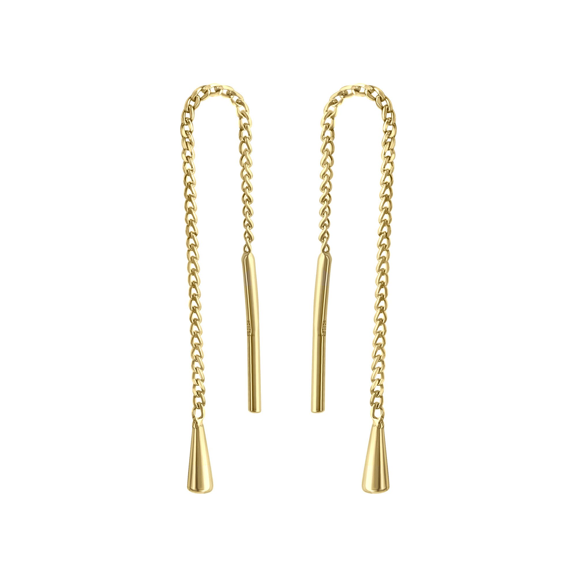 Paar Ohrhänger 333/- Gelbgold glanz Tropfen