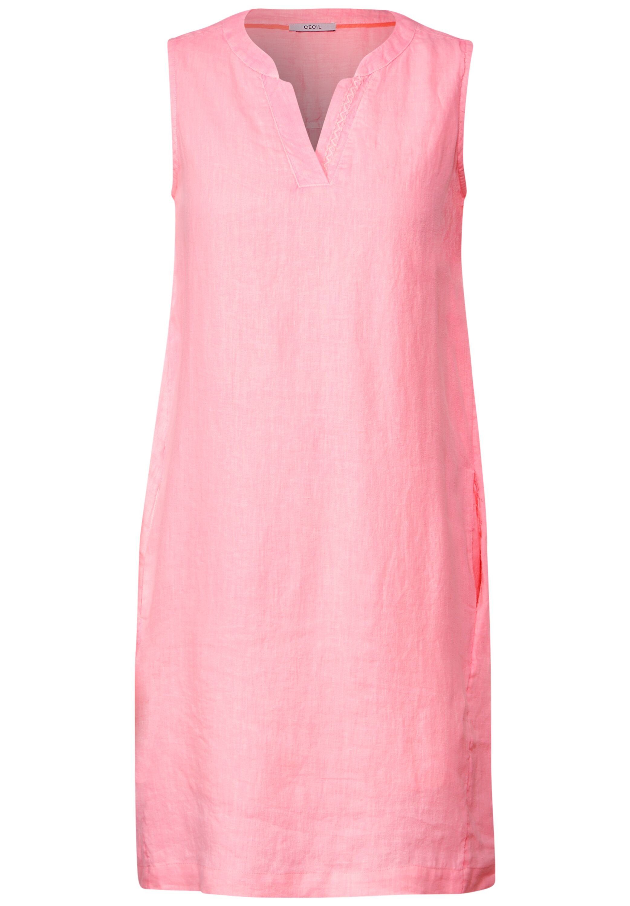 Cecil Strandkleid neon Kleid soft pink Leinen