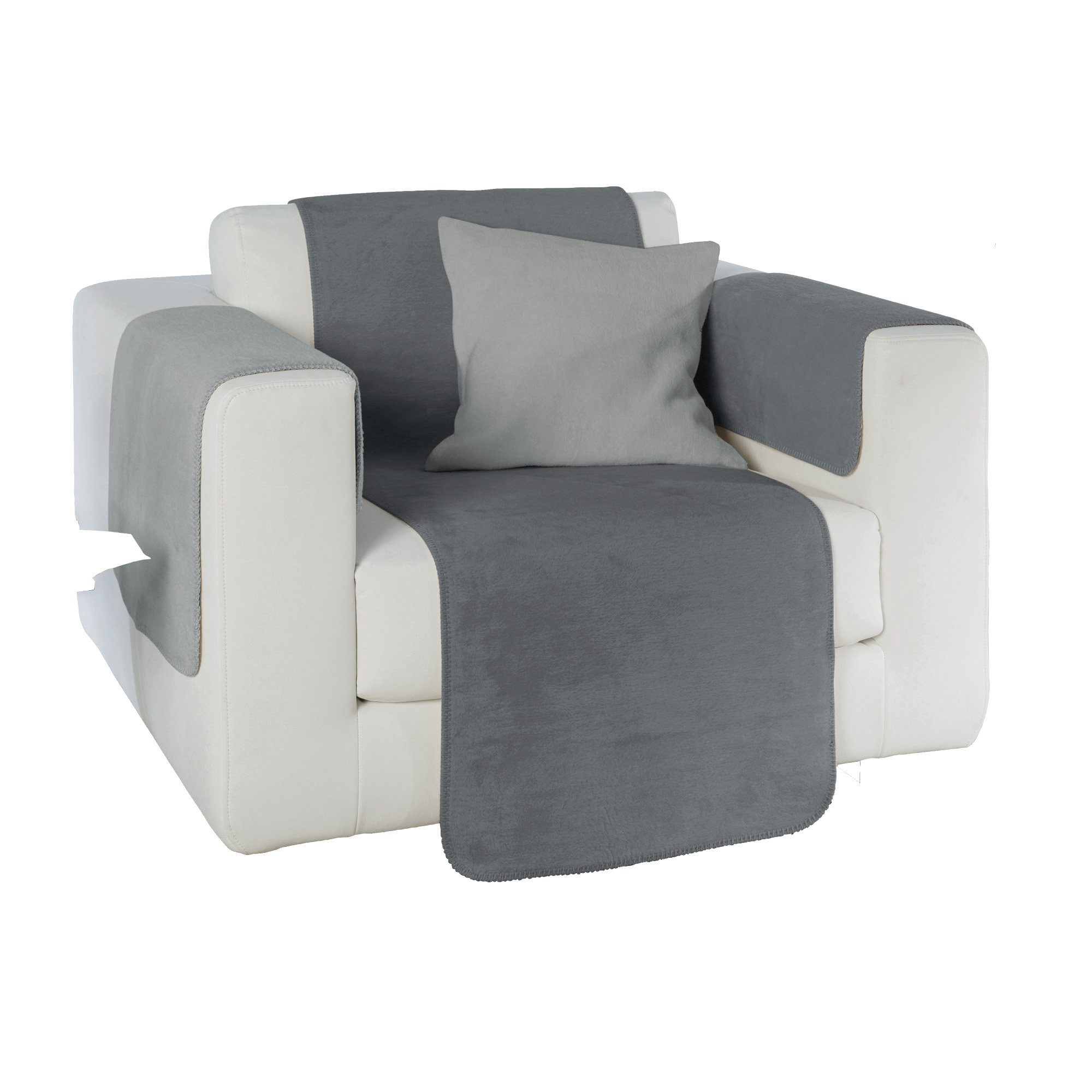 Erwin Müller Sesselschoner Sessel- und Sofaschoner "Matera", Baumwollmischung Uni