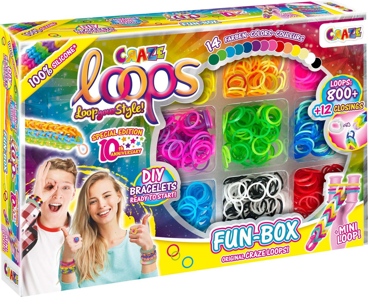 CRAZE Spiel LOOPS Fun Box