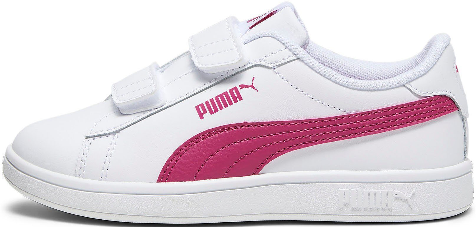 mit PUMA White-Pinktastic L PS PUMA V SMASH Sneaker Klettverschluss 3.0