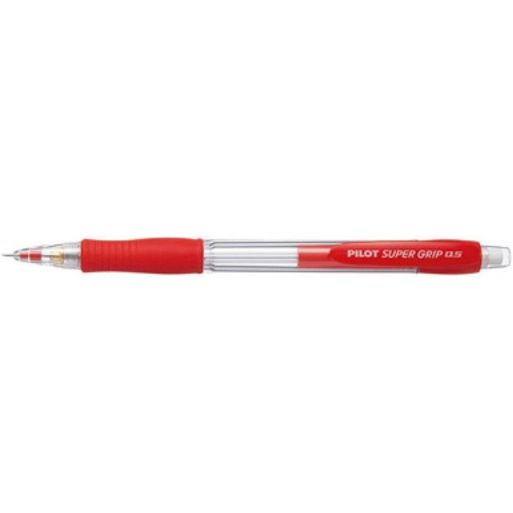 PILOT Bleistift SUPER GRIP Druckbleistift rot HB 0,5 mm