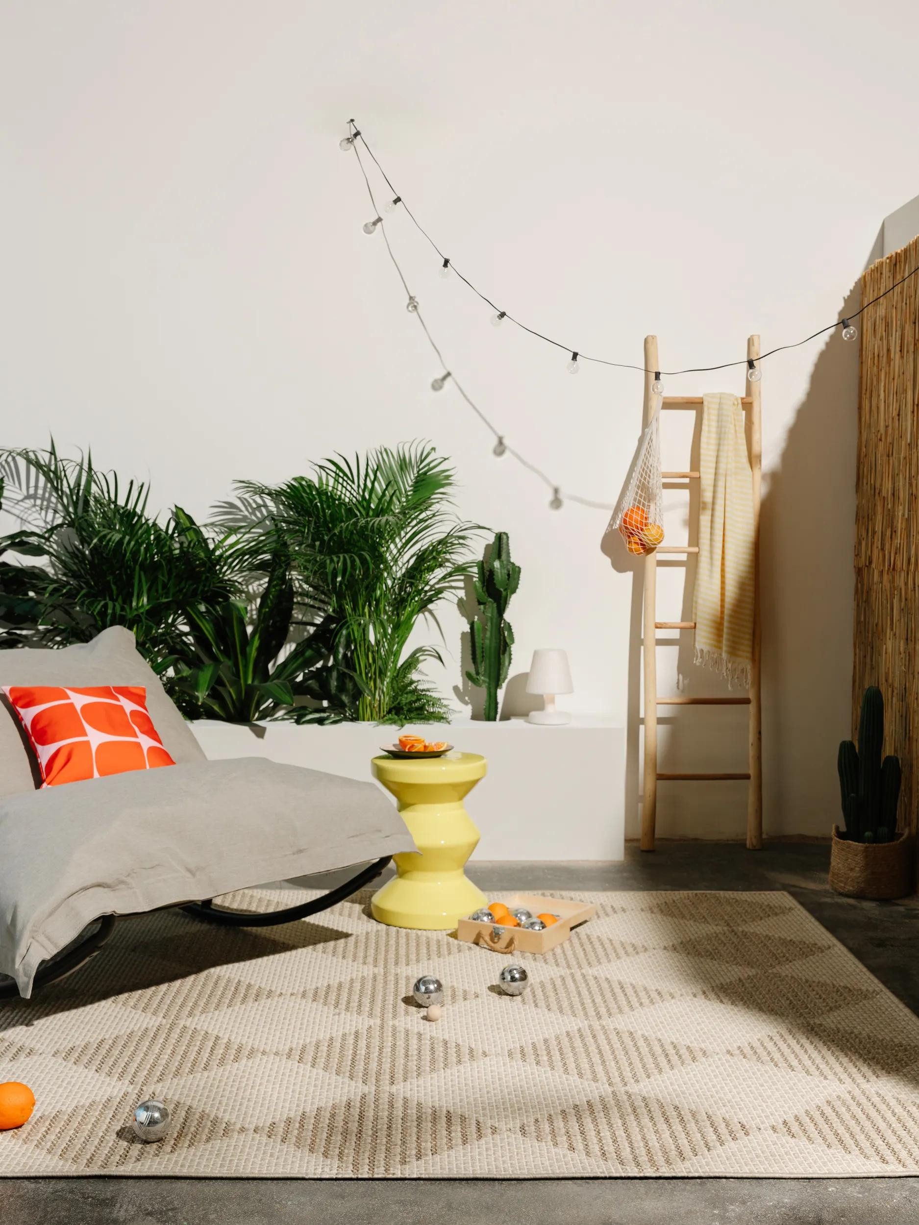 benuta Outdoorteppich Lex, rechteckig, Höhe: 5 mm, Kunstfaser, Berber, Ethno-Style, Wohnzimmer