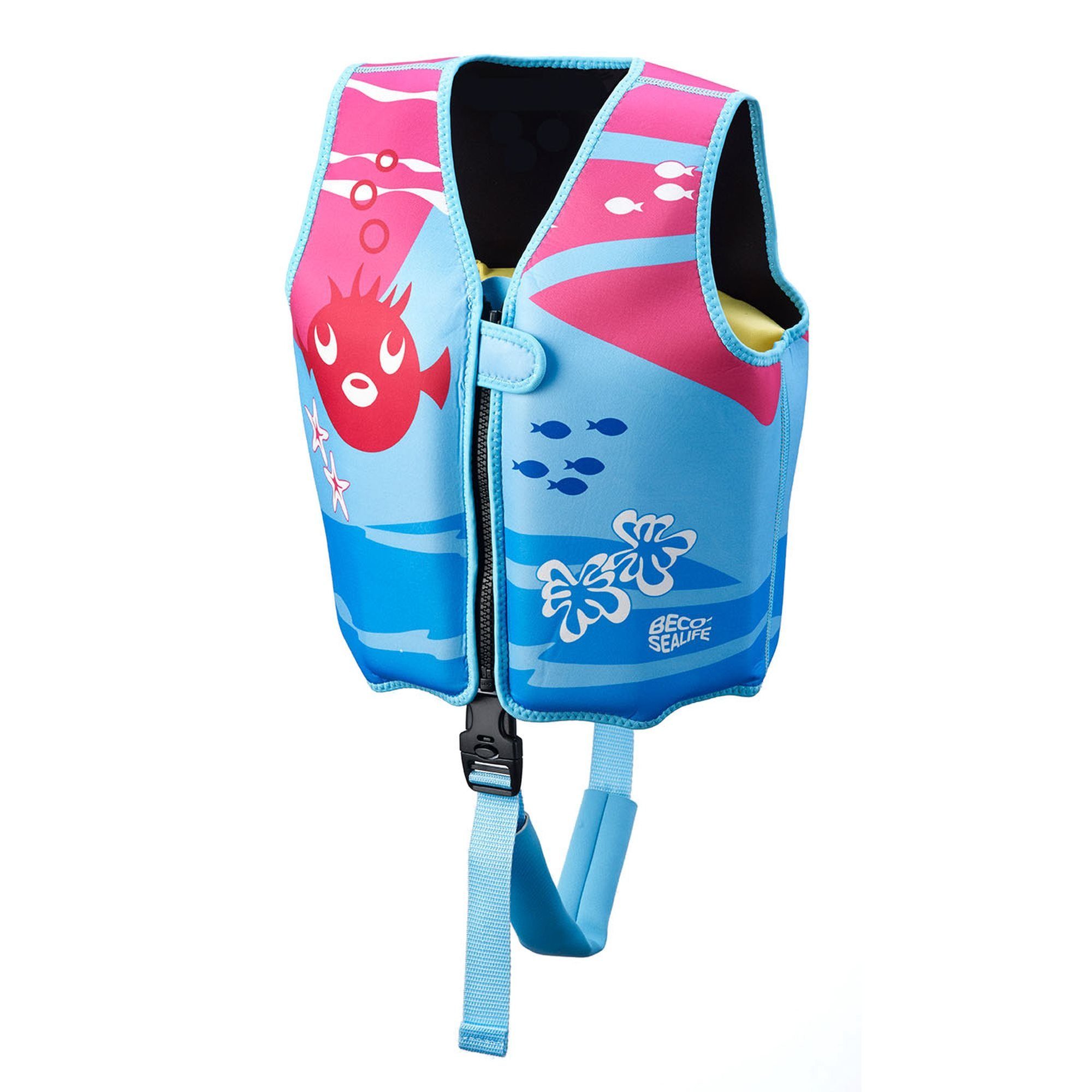 PE-Schaum BECO-SEALIFE blau/pink Auftriebskörper Schwimmweste, Beco-Sealife aus Schwimmweste