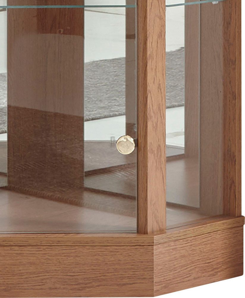 fif möbel Vitrine TRIO Eckvitrine/Glasvitrine 1x Glastür, perfekt für Sammler, Sammlervitrine