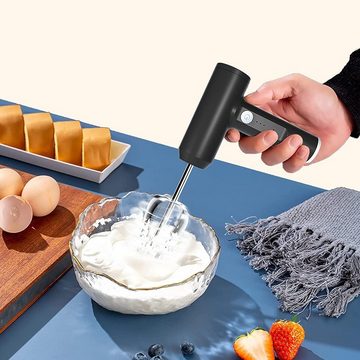 Bedee Handmixer Kabellos Handmixer Elektrische Handrührgerät,USB Wiederaufladbar, Tragbarer Mixer Handrührer elektrischer schneebesen für Kuchenen