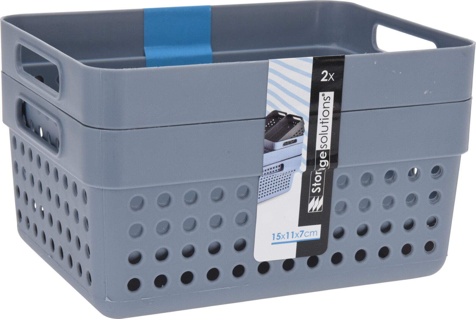 Koopman Aufbewahrungskorb Kleinteilekiste 17x11x7cm Kunststoff 3 Farben 10e günstig online kaufen