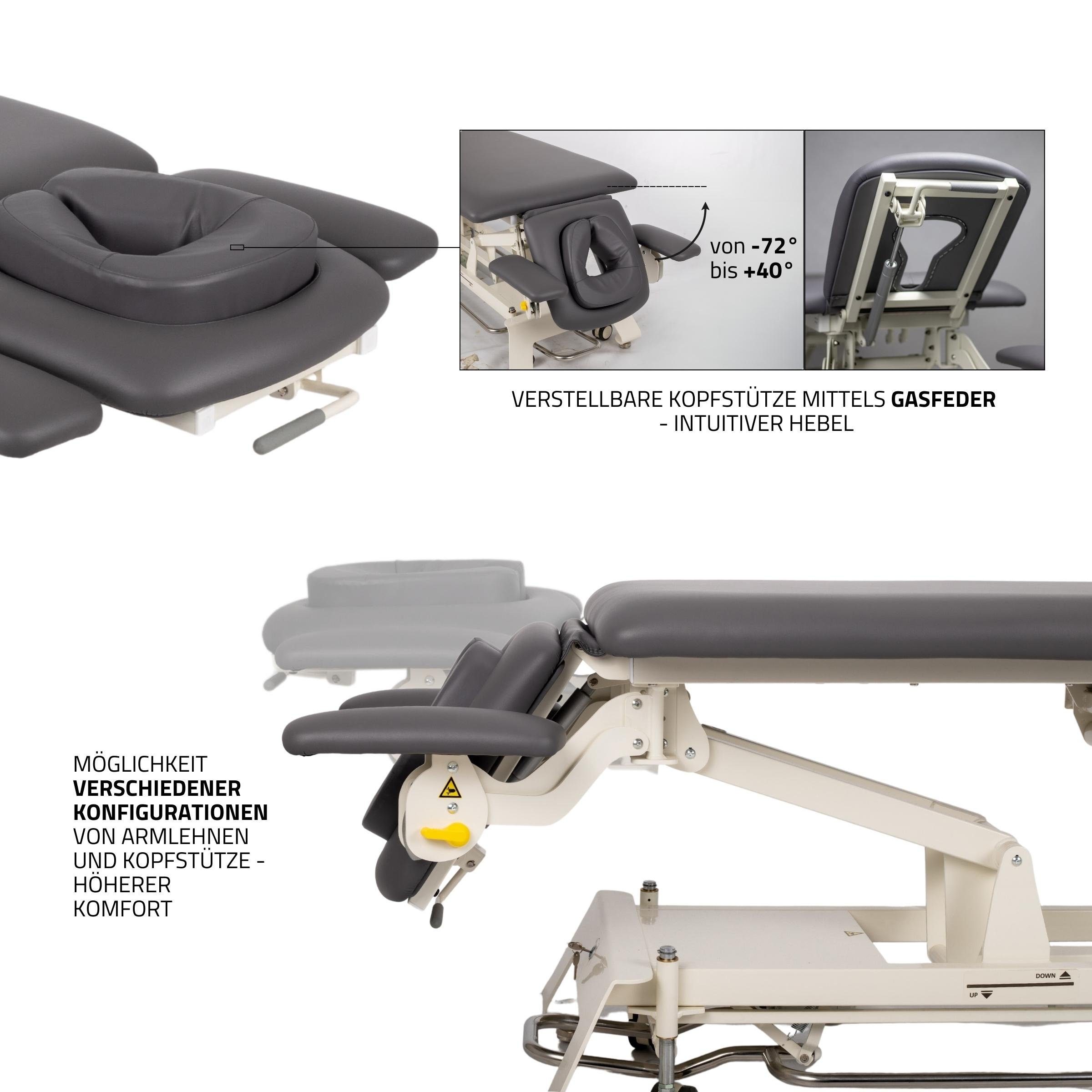 Habys Massageliege Evero v4 Elektrische Behandlungsliege Therapieliege