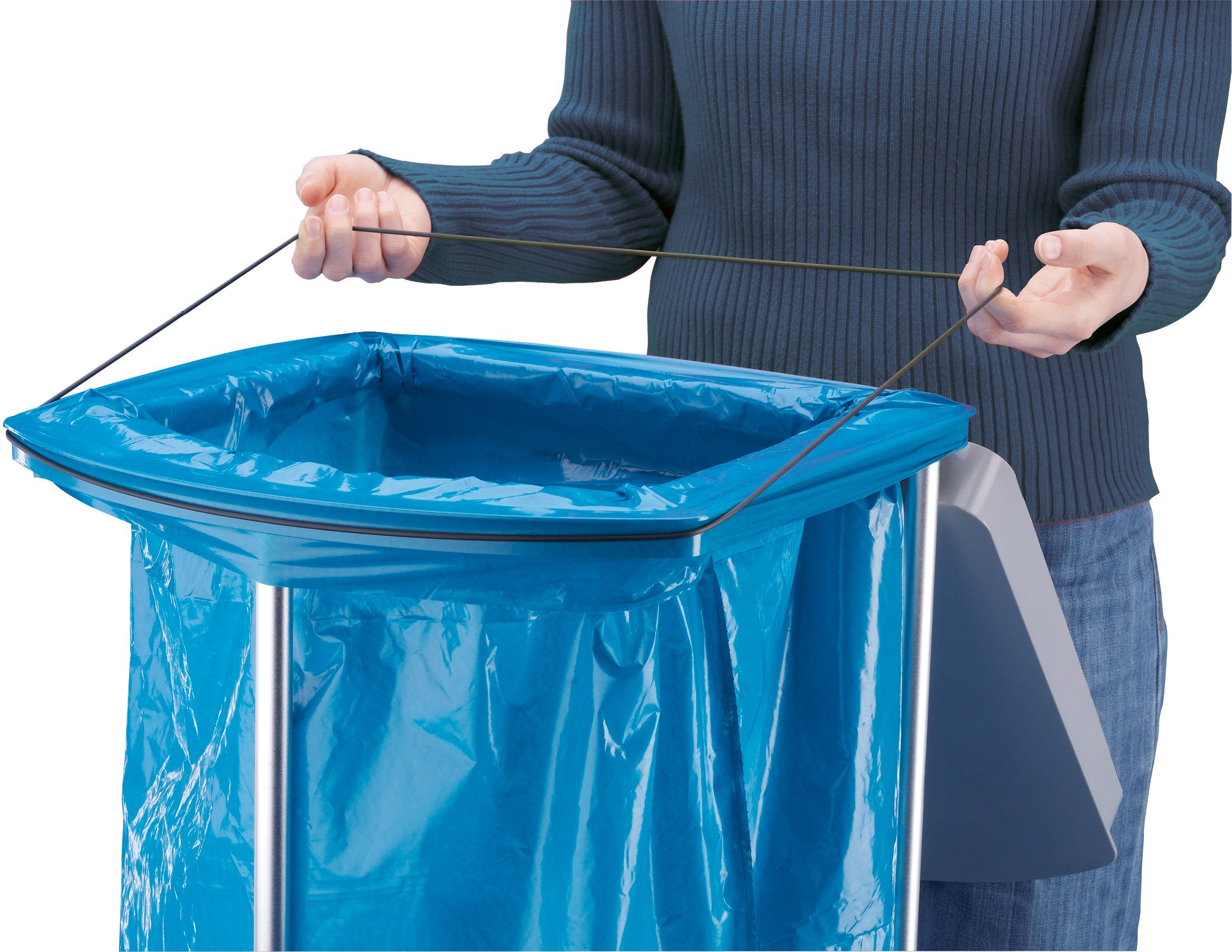 Hailo Müllsackständer ProfiLine MSS XXXL, 120 Liter, grau, Müllsackhalterung
