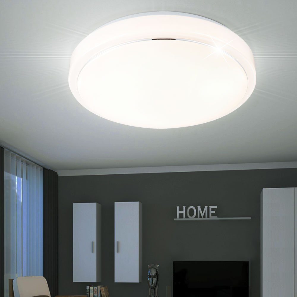 LED-Leuchtmittel etc-shop dimmbar Wohnzimmerleuchte verbaut, Modern fest LED Deckenleuchte, Deckenleuchte Decke Deckenlampe LED