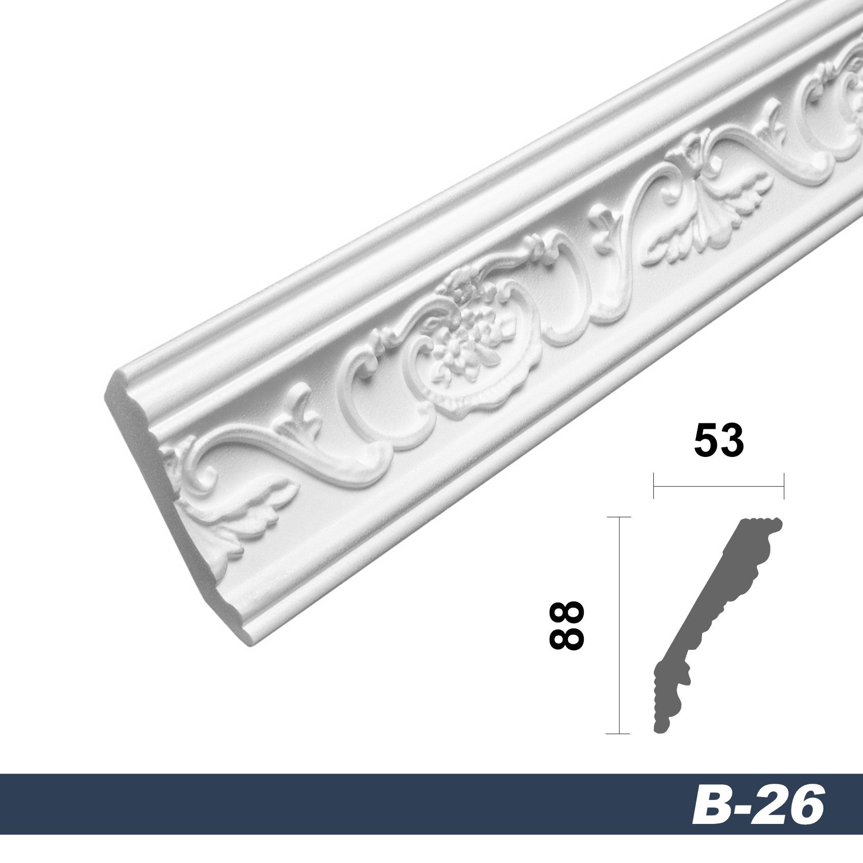 marbet design Stuckleiste B-26, 20 Meter, günstig online kaufen