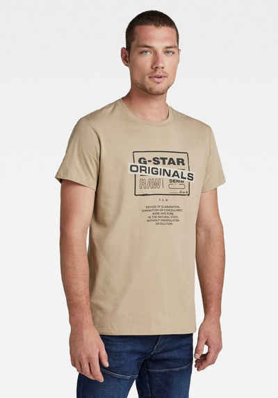 G-Star RAW Rundhalsshirt »Originals Logo Tee«