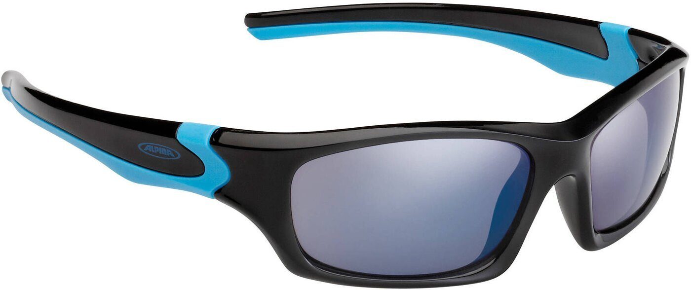 Sonnenbrille TEEN BLACK-CYAN Sports Alpina GLOSS SCHWARZ-CYAN FLEXXY