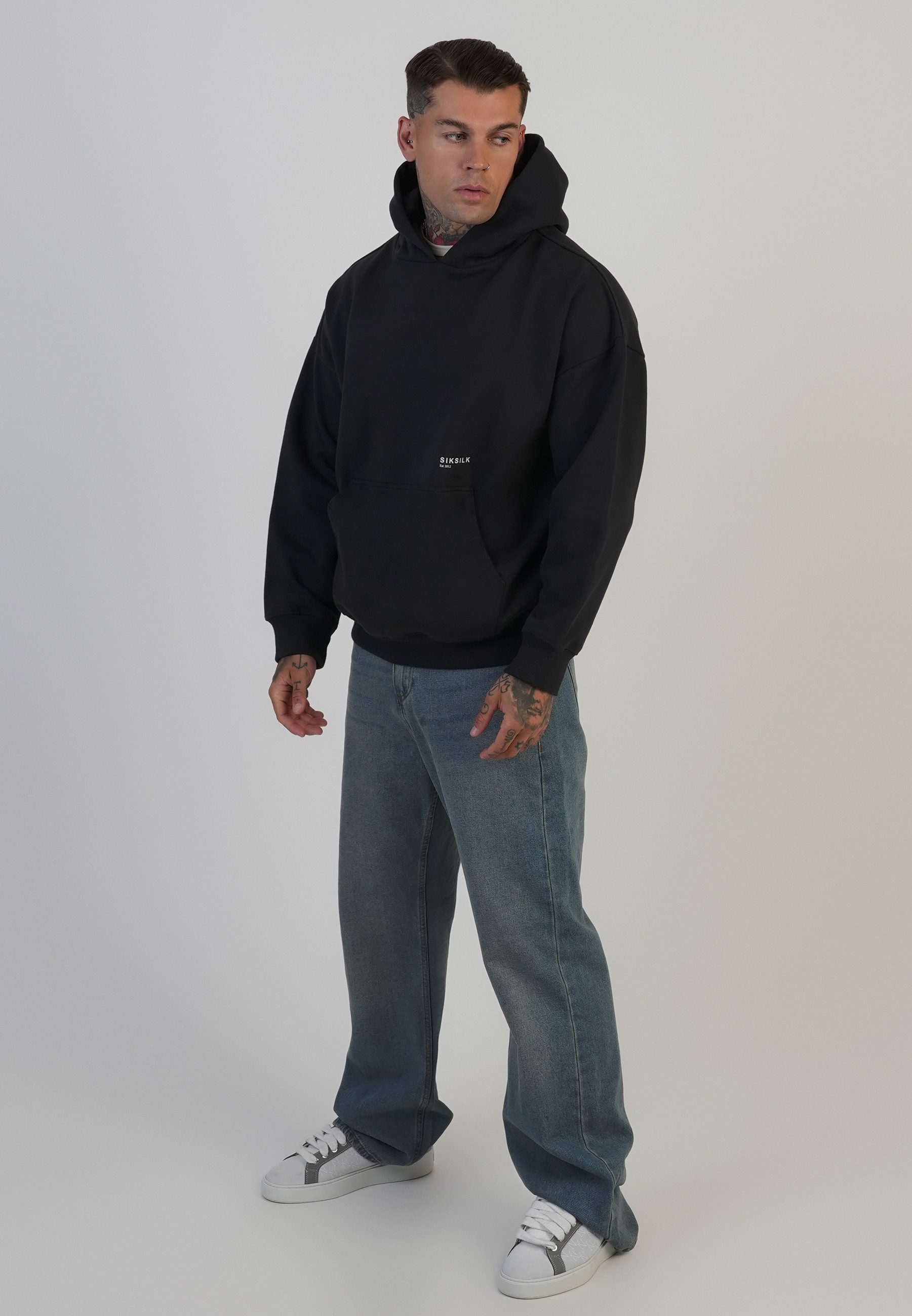 Siksilk Hoodie SikSilk Herren Hoodie mit Grafikprint