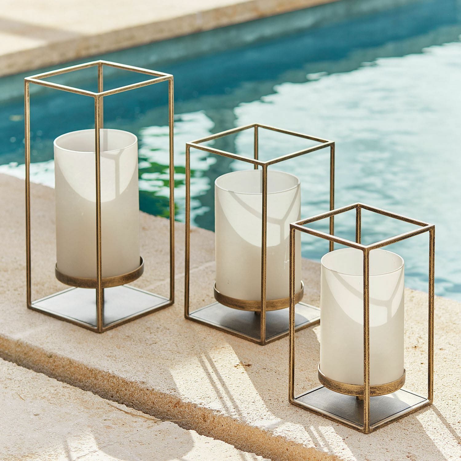Mirabeau Windlicht Windlicht 3er Set Vauxandre antikgold (3er Set, 3er Set)