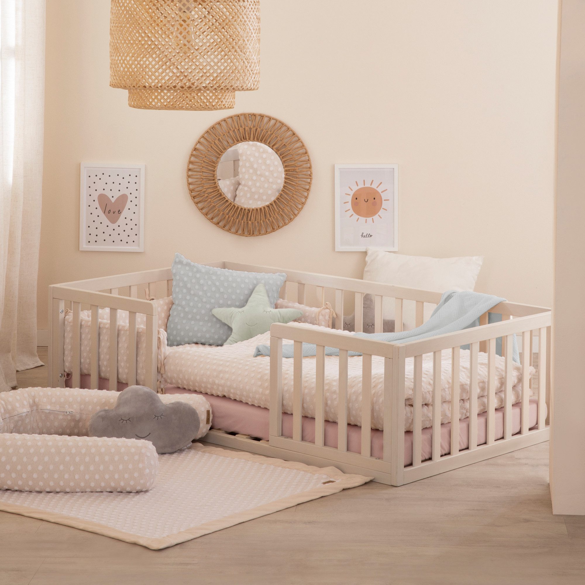 roba® Kinderbettwäsche Lil Planet - BIO BAUMWOLLE - versch. Farben - weicher Stoff, aus Jersey, 2 teilig, 100 x135 cm, Bettwäsche Kinderbett & Babybett - Jungen & Mädchen