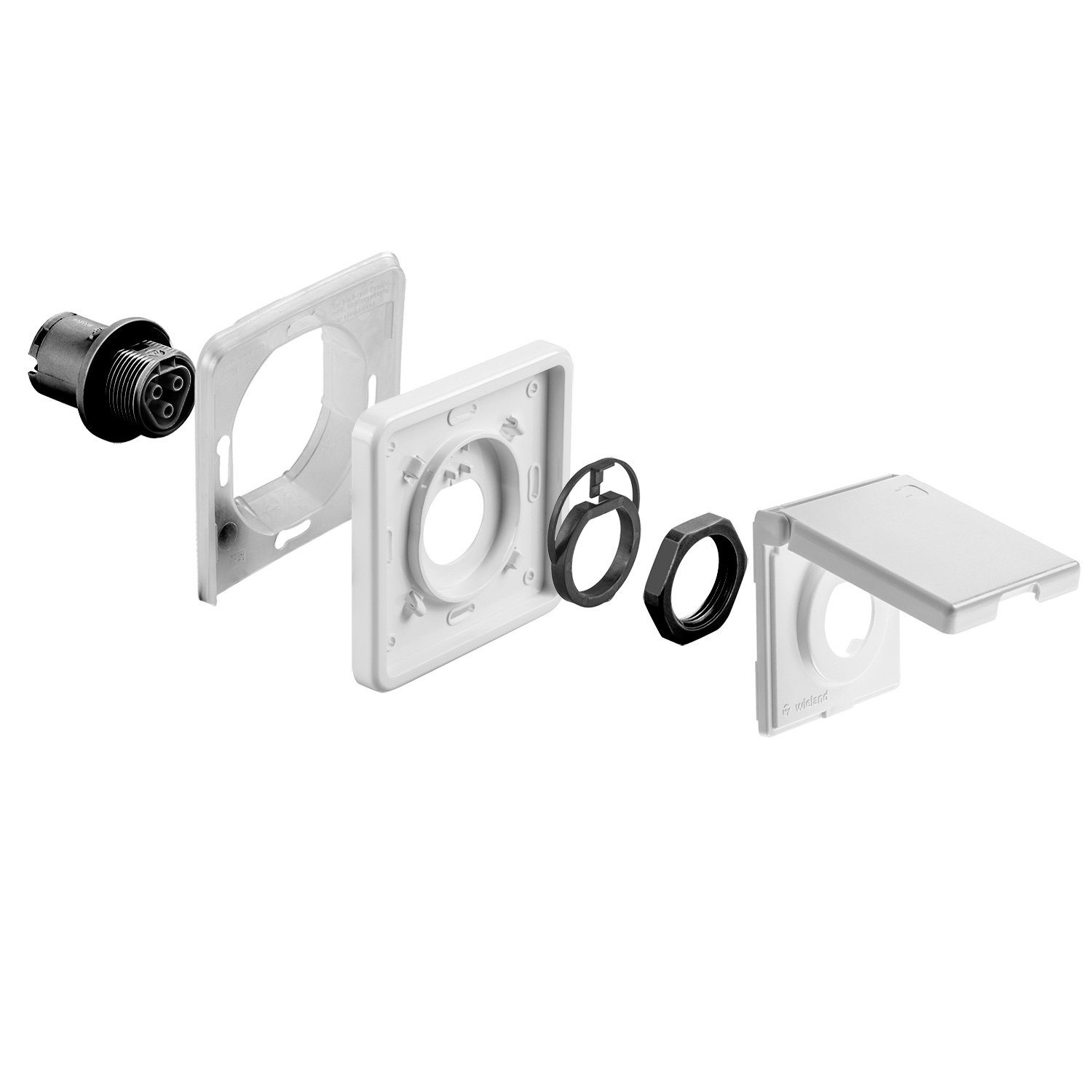 avoltik Wechselrichter Wieland Einbaurahmen mit Buchse Einspeisesteckdose RST20 Steckdose, (Wieland Einbaurahmen mit Buchse, Wieland Einbaurahmen mit Buchse), Avoltik steht für qualitativ sehr hochwertiges Photovoltaik Zubehör.