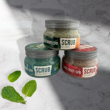 Maciter Kozmetik Gesichtspeeling 2er Pack Nano Absolute Face & Body Scrub Mask Menthol Eucalyptus 300ml