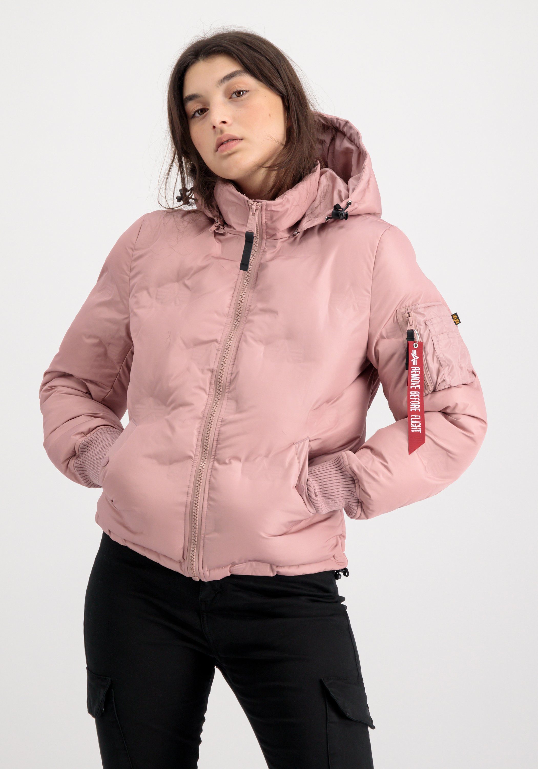 Alpha Industries Winterjacke Hooded Logo Puffer Women