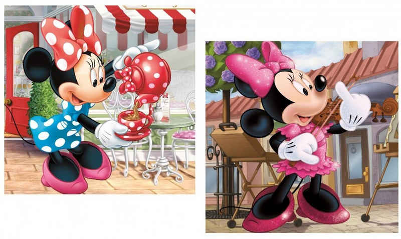 KK Dekokissen Minnie Mouse Kissen Kuschelkissen Dekokissen 40 x 40 cm